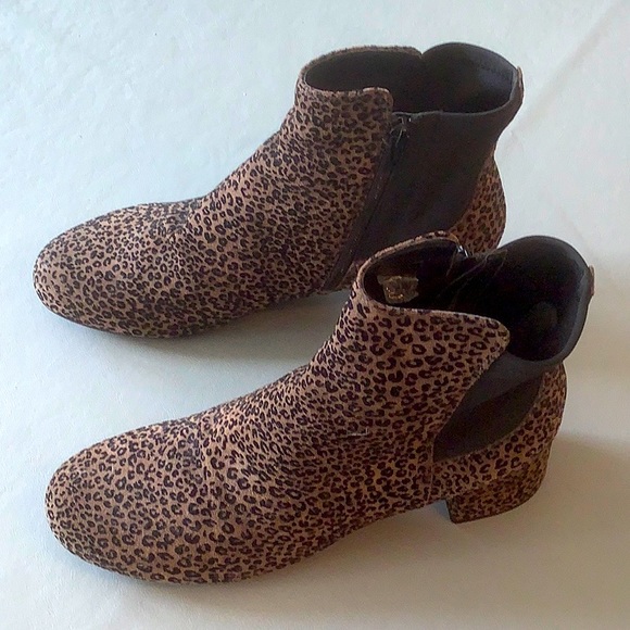 The Flexx Suede Leopard Skin Ankle Boots - Picture 2 of 6